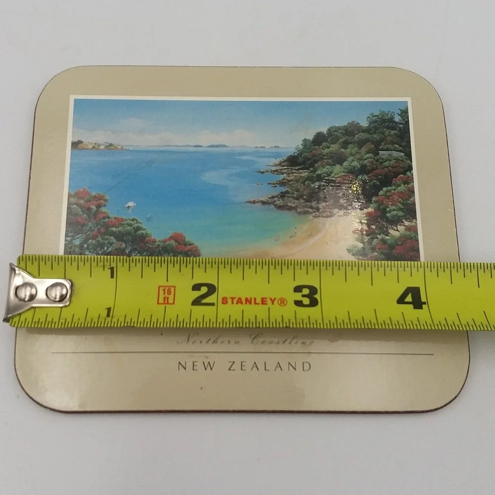 Jason Coasters Northern Coastline‎ New Zealand Cork Back Drink Coasters Set of 6